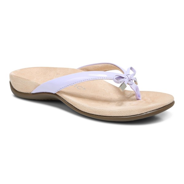Vionic Sandals Ireland - Bella Toe Post Sandal Purple - Womens Shoes Sale | UYKCH-0536